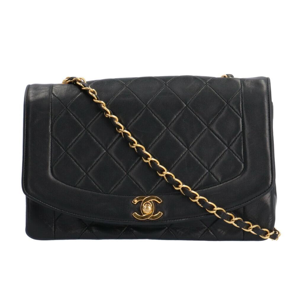 Black Fabric Chanel Shoulder Bag