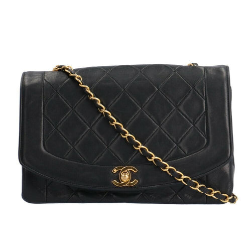 Black Fabric Chanel Shoulder Bag