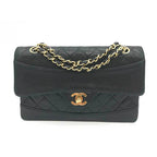 Black Fabric Chanel Shoulder Bag
