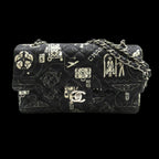 Black Fabric Chanel Flap Bag