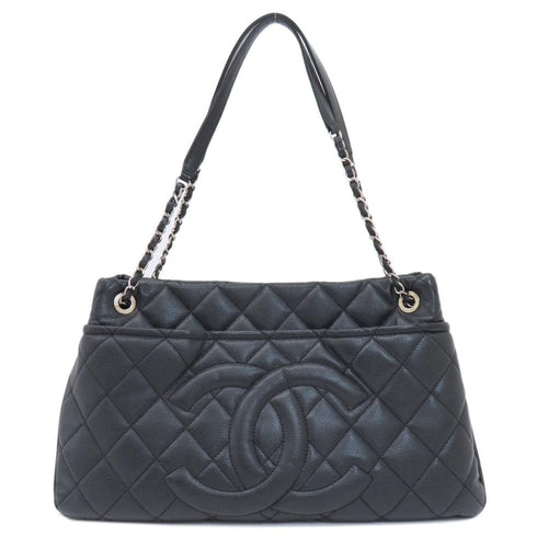 Black Fabric Chanel Tote