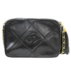 Black Fabric Chanel Shoulder Bag
