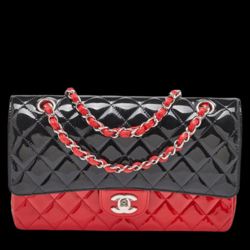 Black Fabric Chanel Flap Bag