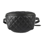 Black Fabric Chanel Belt Bag