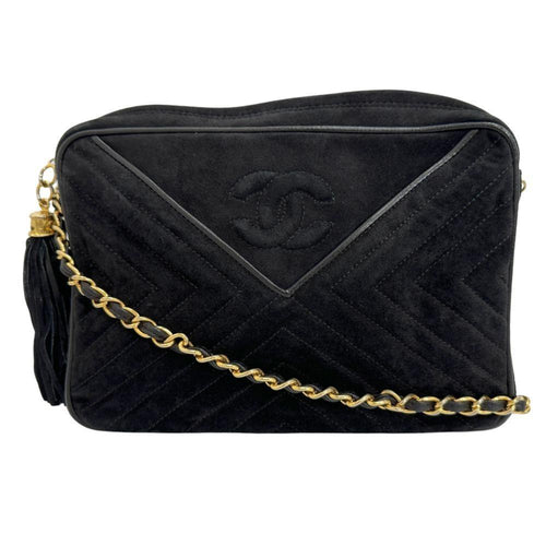 Black Fabric Chanel Travel Bag