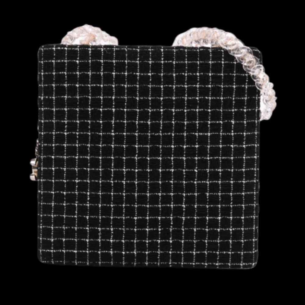 Black Fabric Chanel Shoulder Bag
