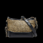 Black Fabric Chanel Shoulder Bag