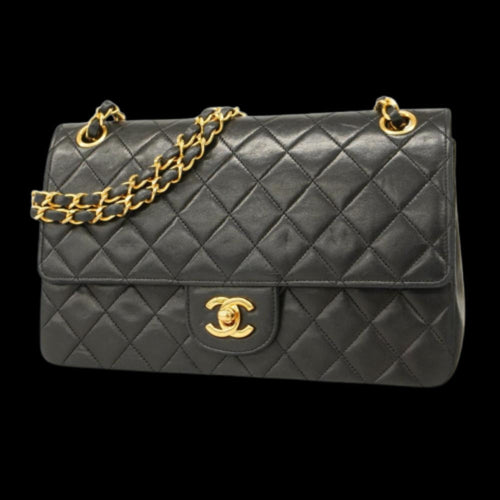 Black Fabric Chanel Flap Bag
