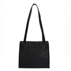 Black Fabric Chanel Shoulder Bag