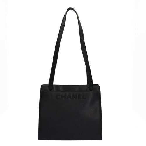 Black Fabric Chanel Shoulder Bag