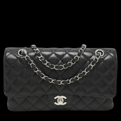 Black Fabric Chanel Flap Bag