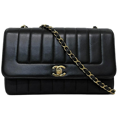 Black Fabric Chanel Flap Bag