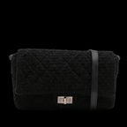 Black Fabric Chanel Flap Bag