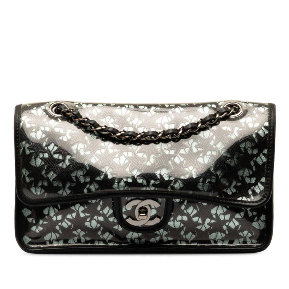 Black Fabric Chanel Shoulder Bag