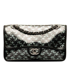 Black Fabric Chanel Shoulder Bag