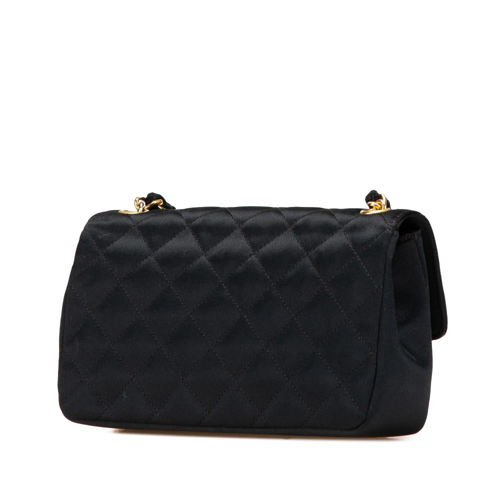 Black Fabric Chanel Flap Bag