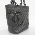 Black Fabric Chanel Shoulder Bag