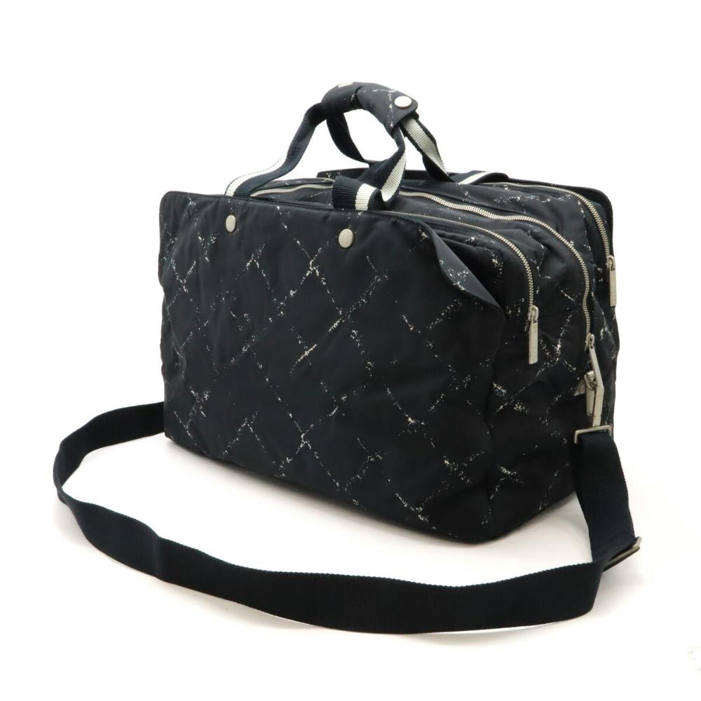 Black Fabric Chanel Travel Line