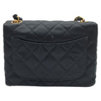 Black Fabric Chanel Crossbody Bag