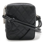 Black Fabric Chanel Shoulder Bag