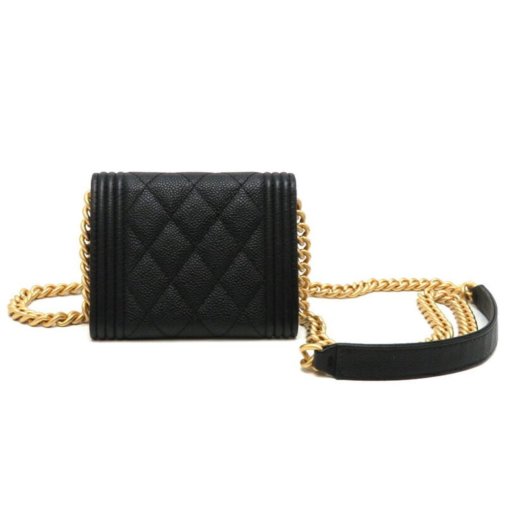 Black Fabric Chanel Shoulder Bag