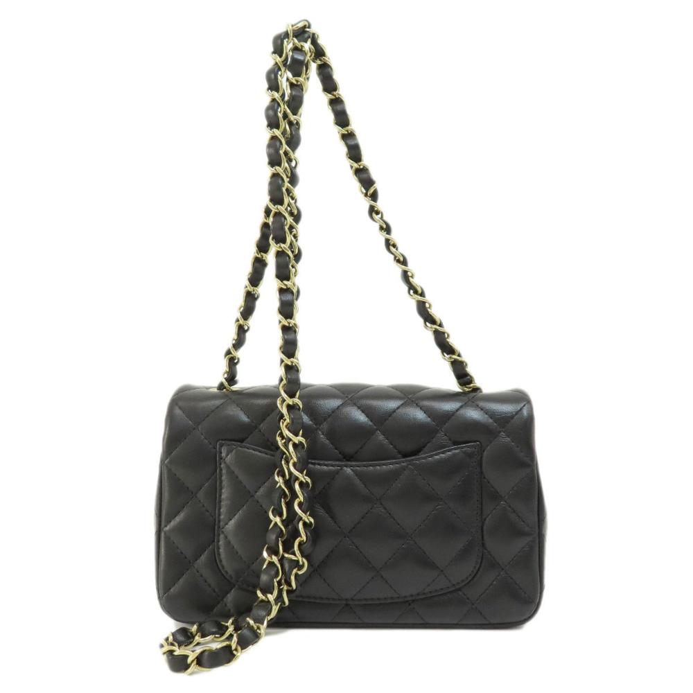 Black Fabric Chanel Shoulder Bag