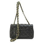 Black Fabric Chanel Shoulder Bag