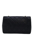 Black Fabric Chanel Shoulder Bag