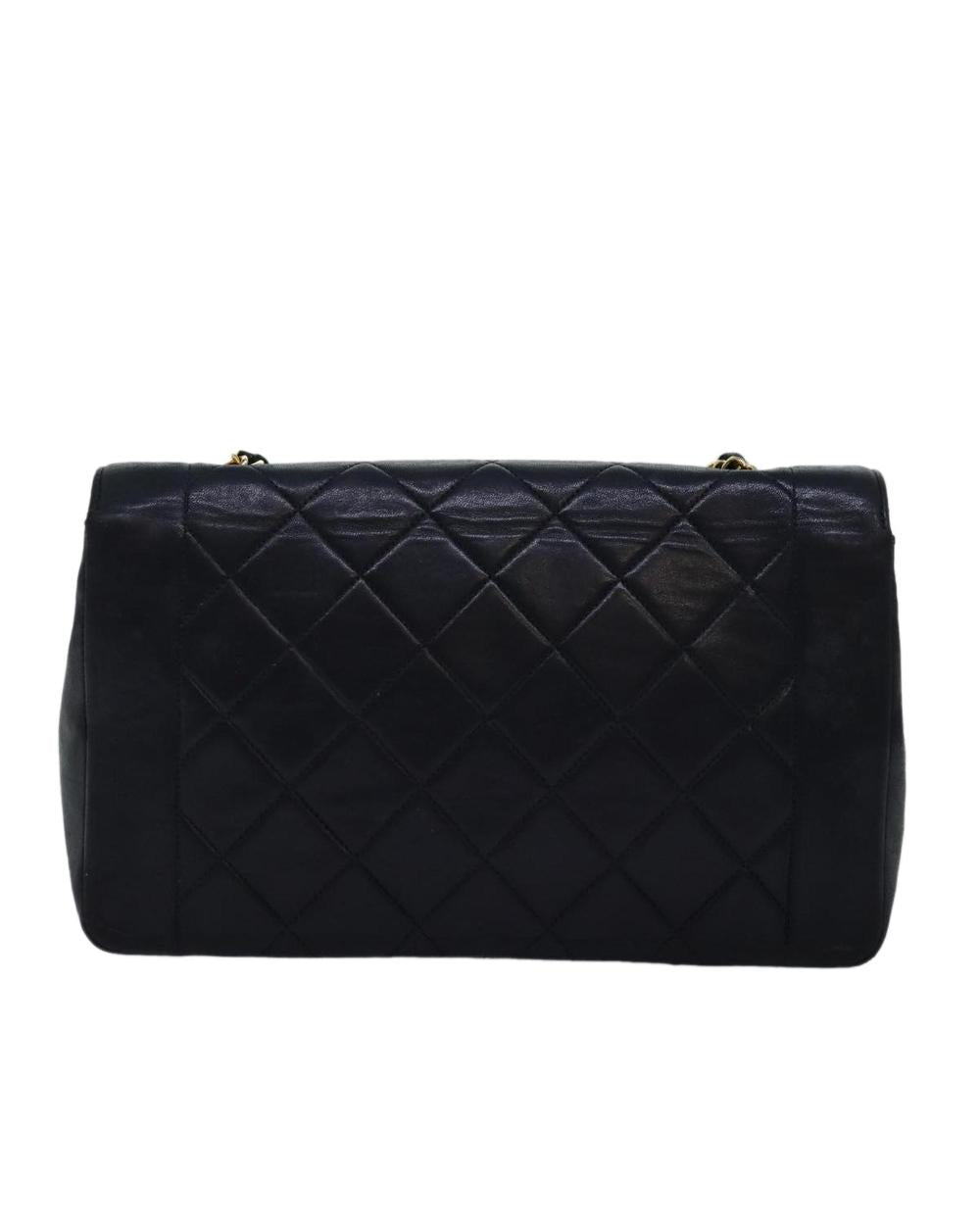 Black Fabric Chanel Shoulder Bag