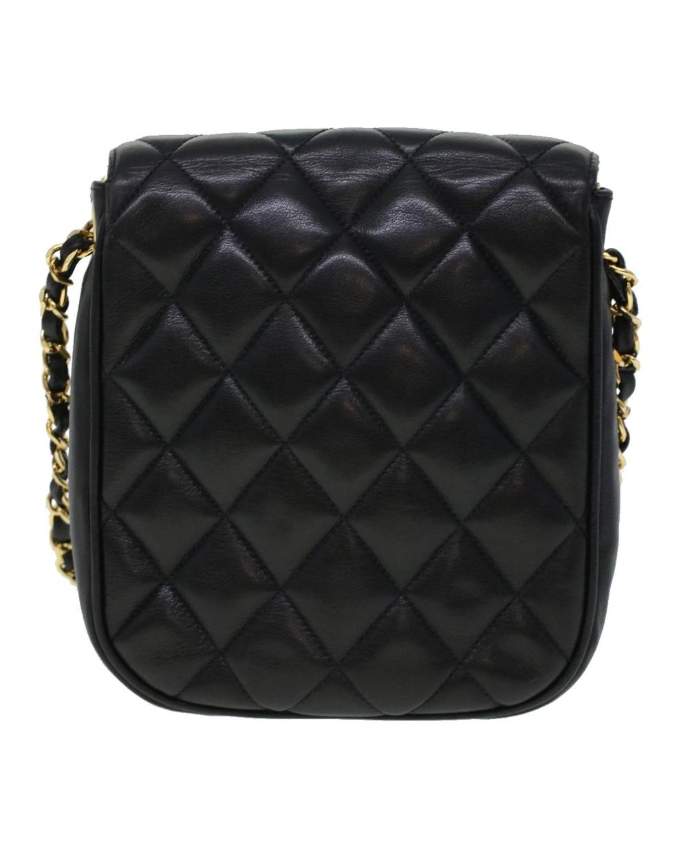 Black Fabric Chanel Shoulder Bag