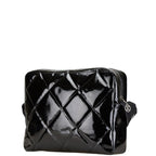 Black Fabric Chanel Crossbody Bag
