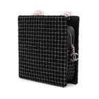 Black Fabric Chanel Shoulder Bag