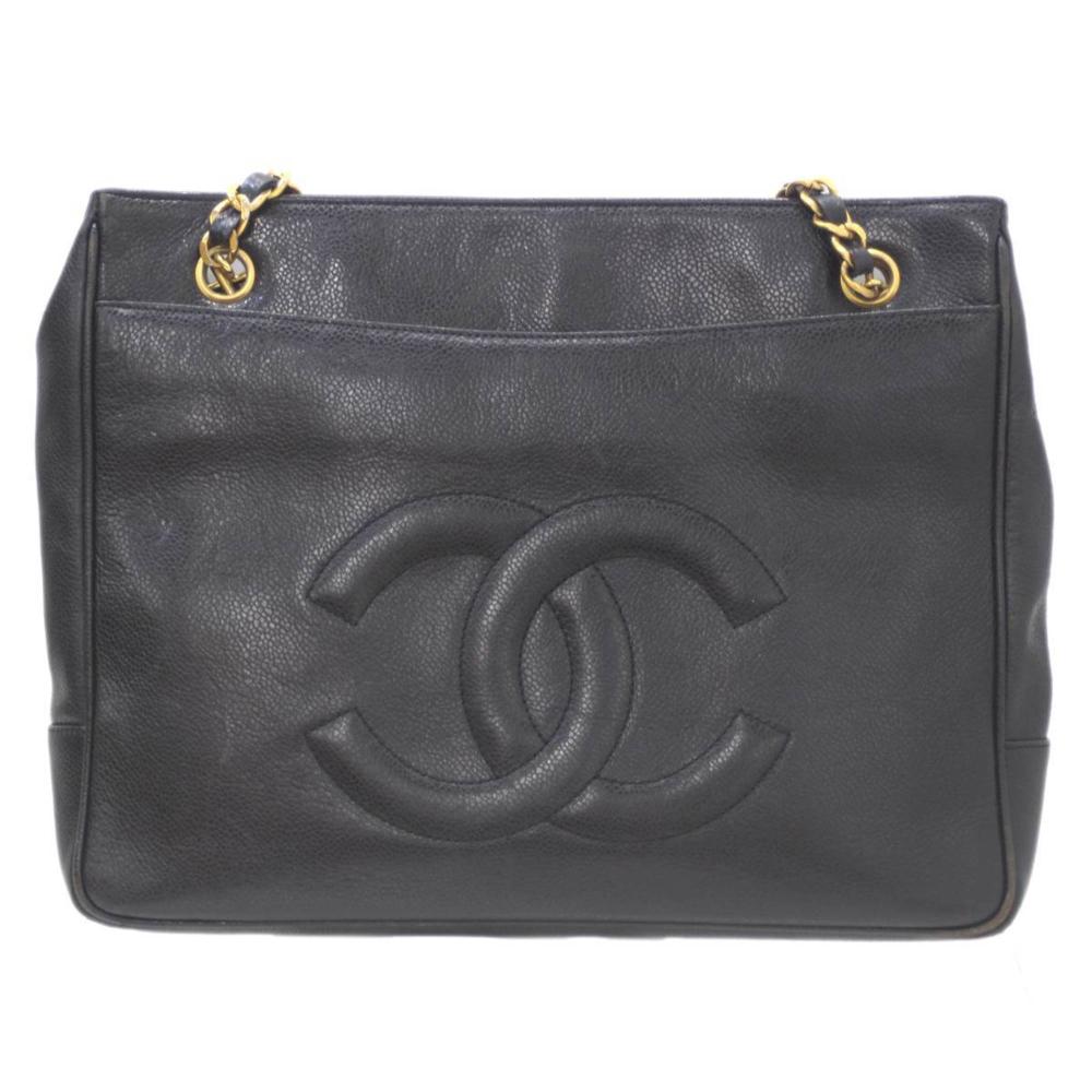 Black Fabric Chanel Bucket Bag