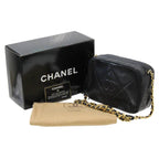 Black Fabric Chanel Shoulder Bag
