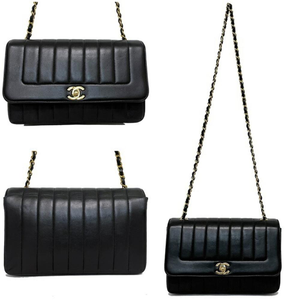 Black Fabric Chanel Flap Bag