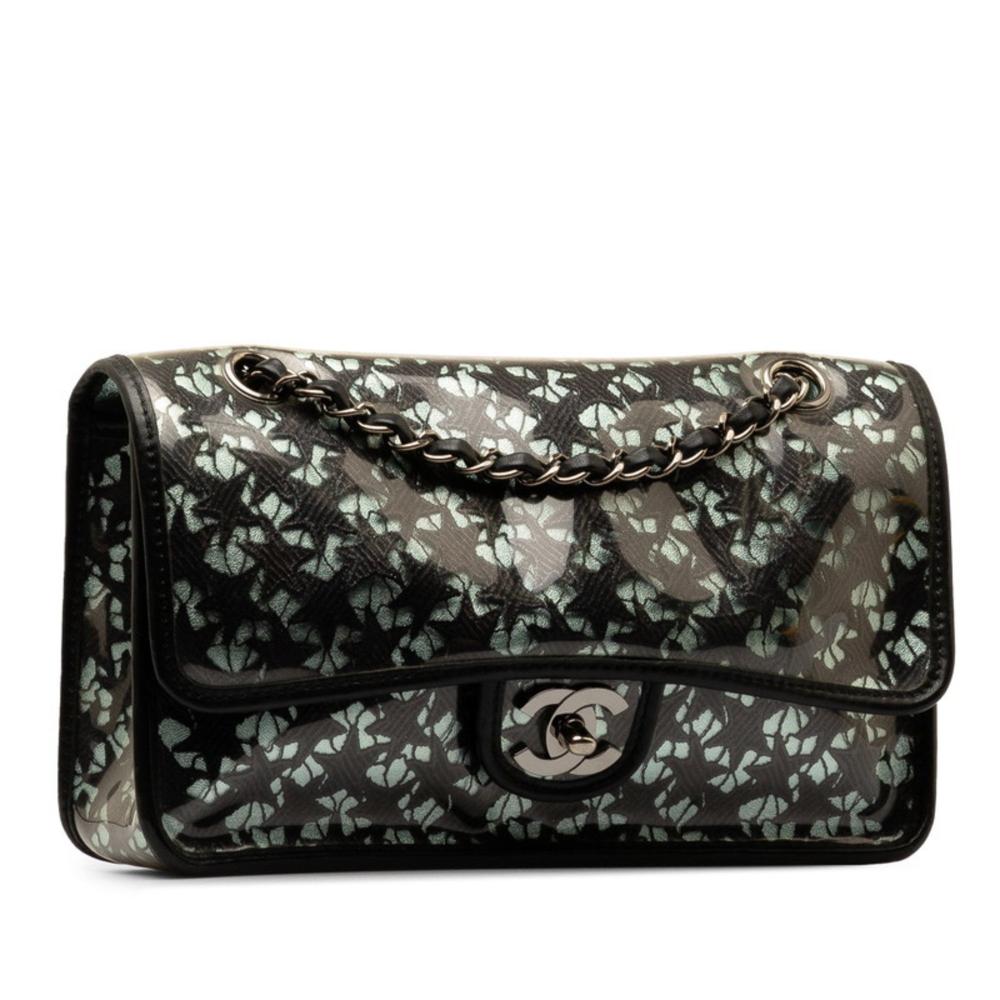 Black Fabric Chanel Shoulder Bag