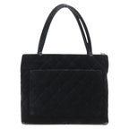 Black Fabric Chanel Tote