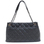 Black Fabric Chanel Tote