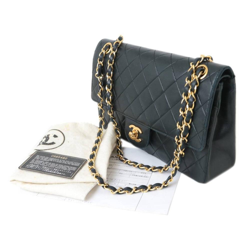 Black Fabric Chanel Flap Bag