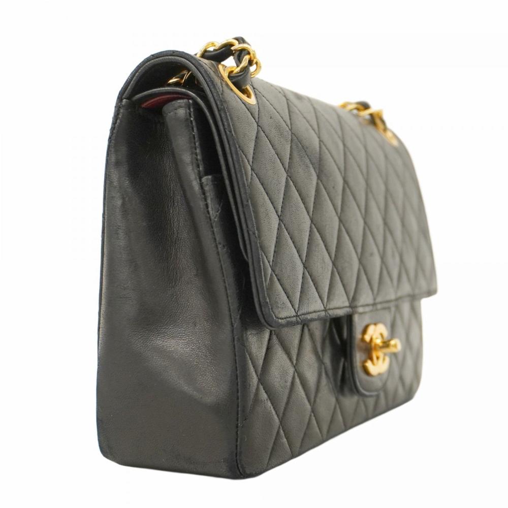 Black Fabric Chanel Flap Bag