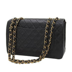 Black Fabric Chanel Shoulder Bag