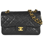 Black Fabric Chanel Flap Bag