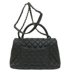 Black Fabric Chanel Shoulder Bag