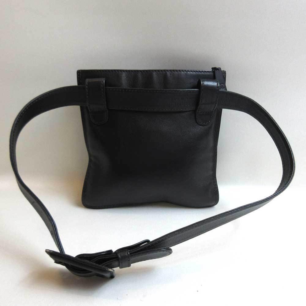 Black Fabric Chanel Belt Bag