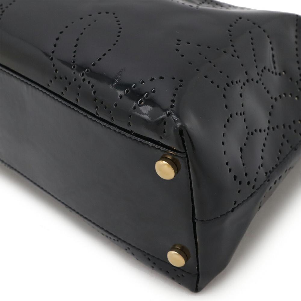 Black Fabric Chanel Shoulder Bag