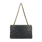 Black Fabric Chanel Flap Bag