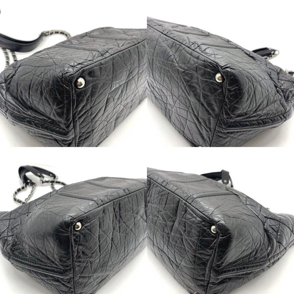 Black Fabric Chanel Tote