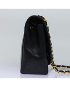 Black Fabric Chanel Shoulder Bag
