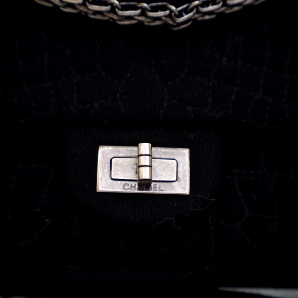 Black Fabric Chanel Flap Bag