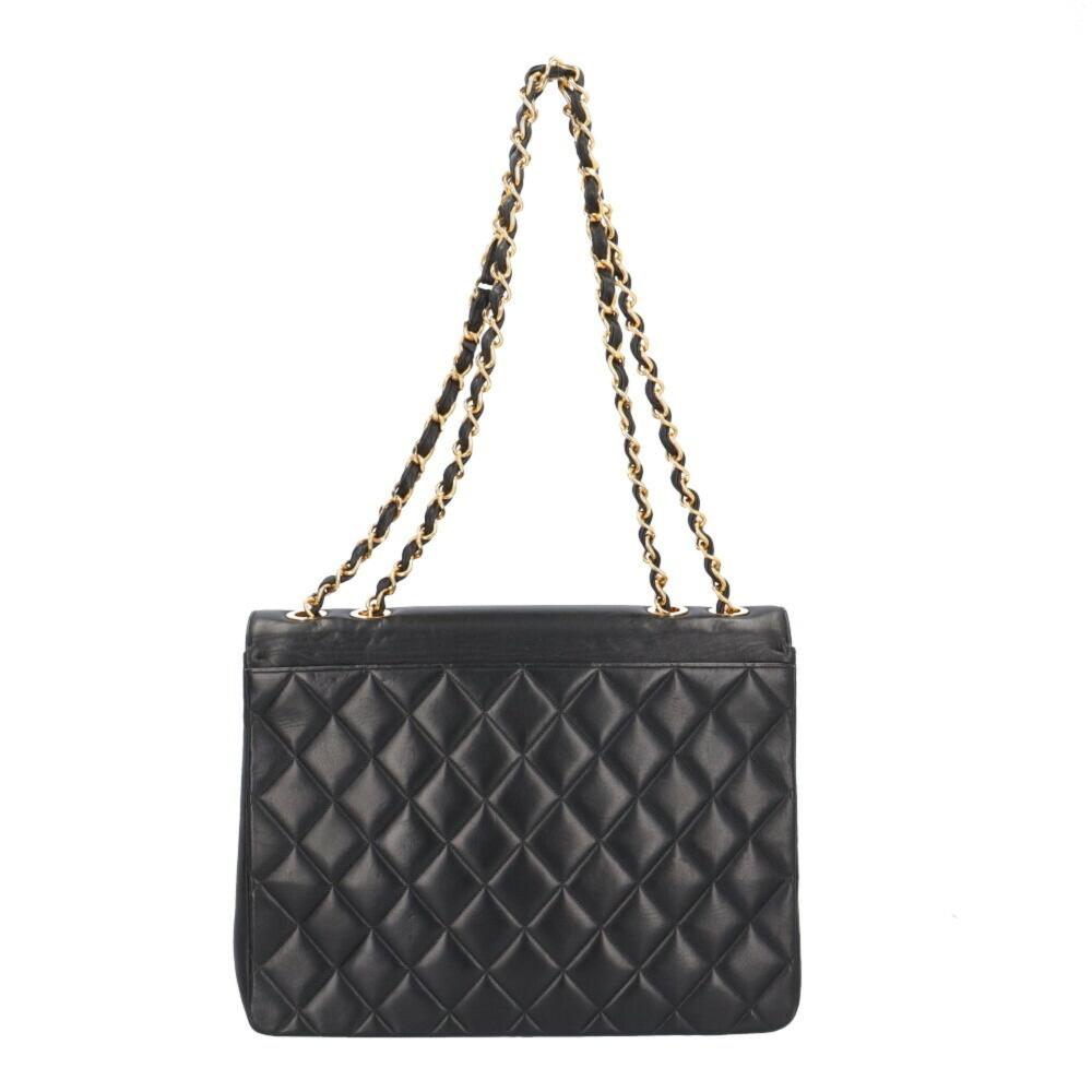 Black Fabric Chanel Shoulder Bag